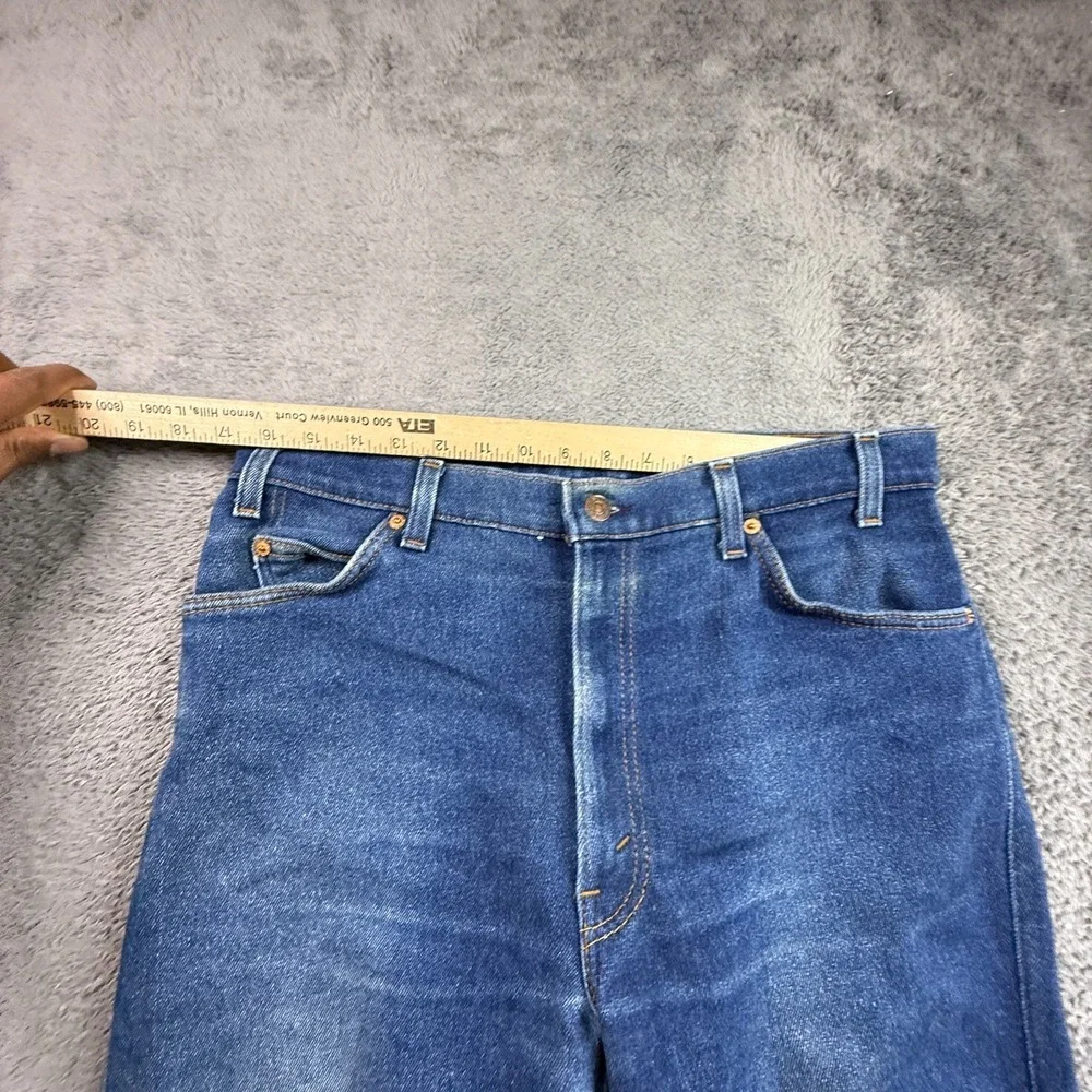 Vintage 80's Levis Levi's Orange Tab 505 Straight Leg USA Denim Jeans 33x28.75